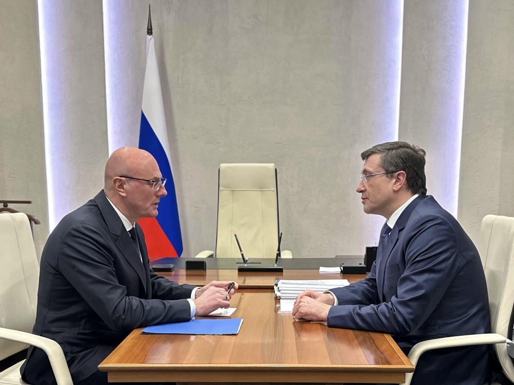    Дмитрий Чернышенко встретился с Глебом Никитиным