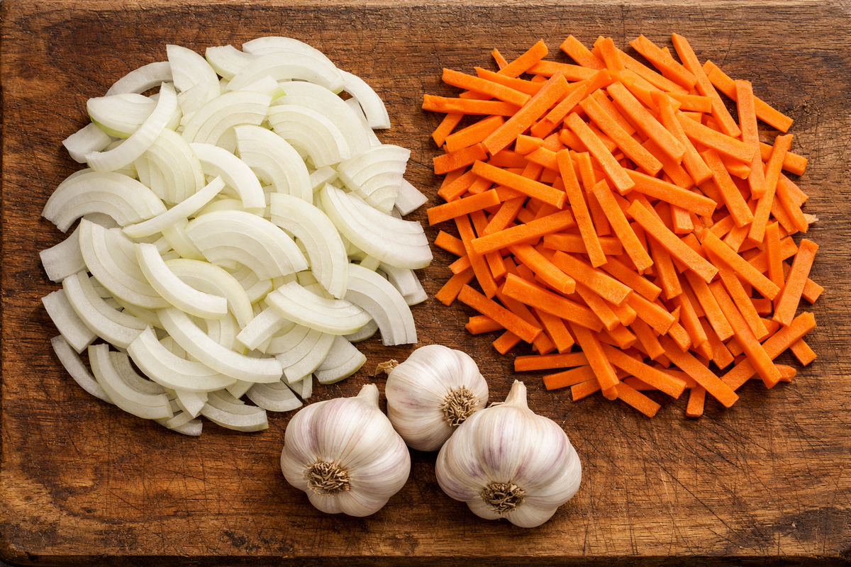 Подготовка овощей