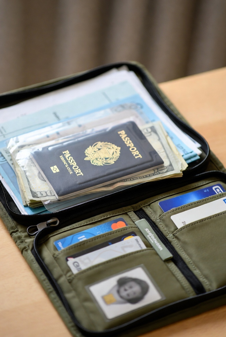 «Документы — в герметичный пакет. Деньги — мелкими купюрами».