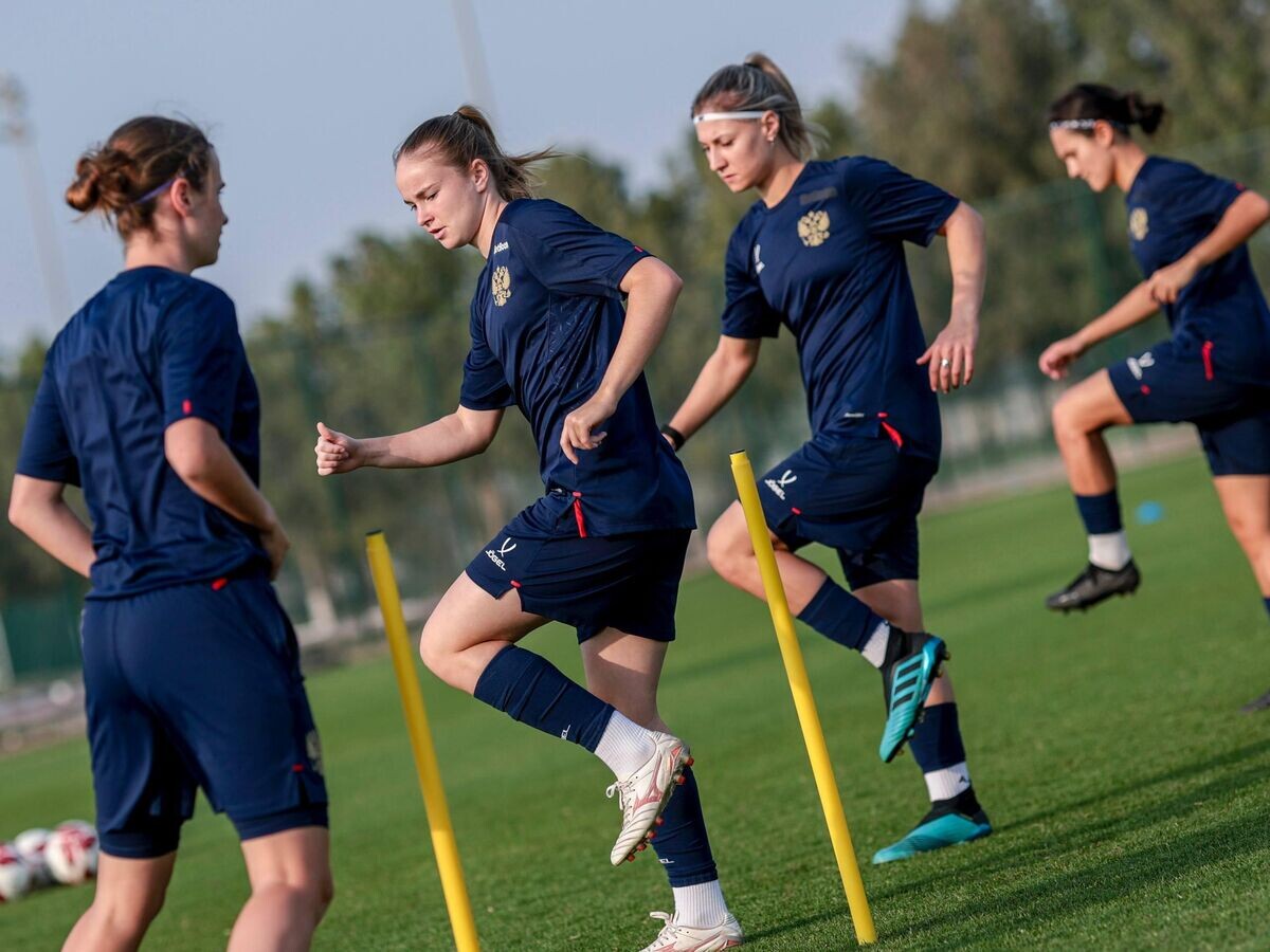    Футболистки сборной России | © Соцсети РФС