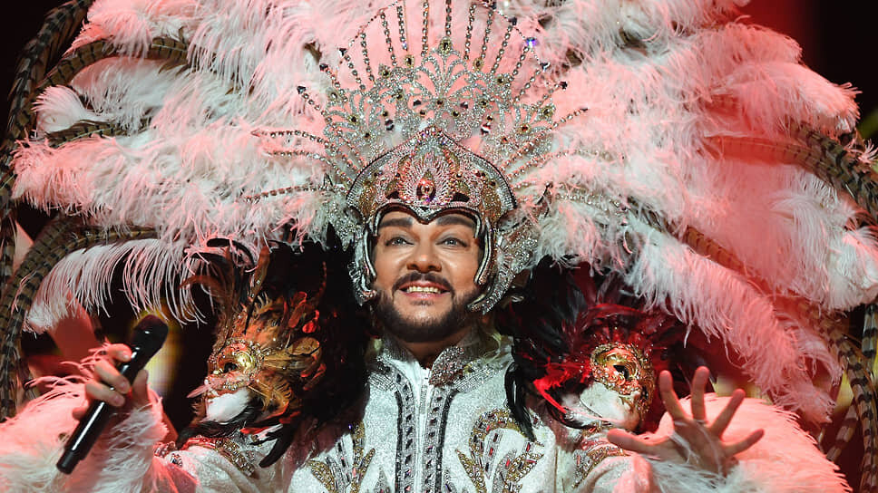 Певец Филипп Киркоров во время выступления.📷Фото: Дмитрий Лебедев / Коммерсантъ