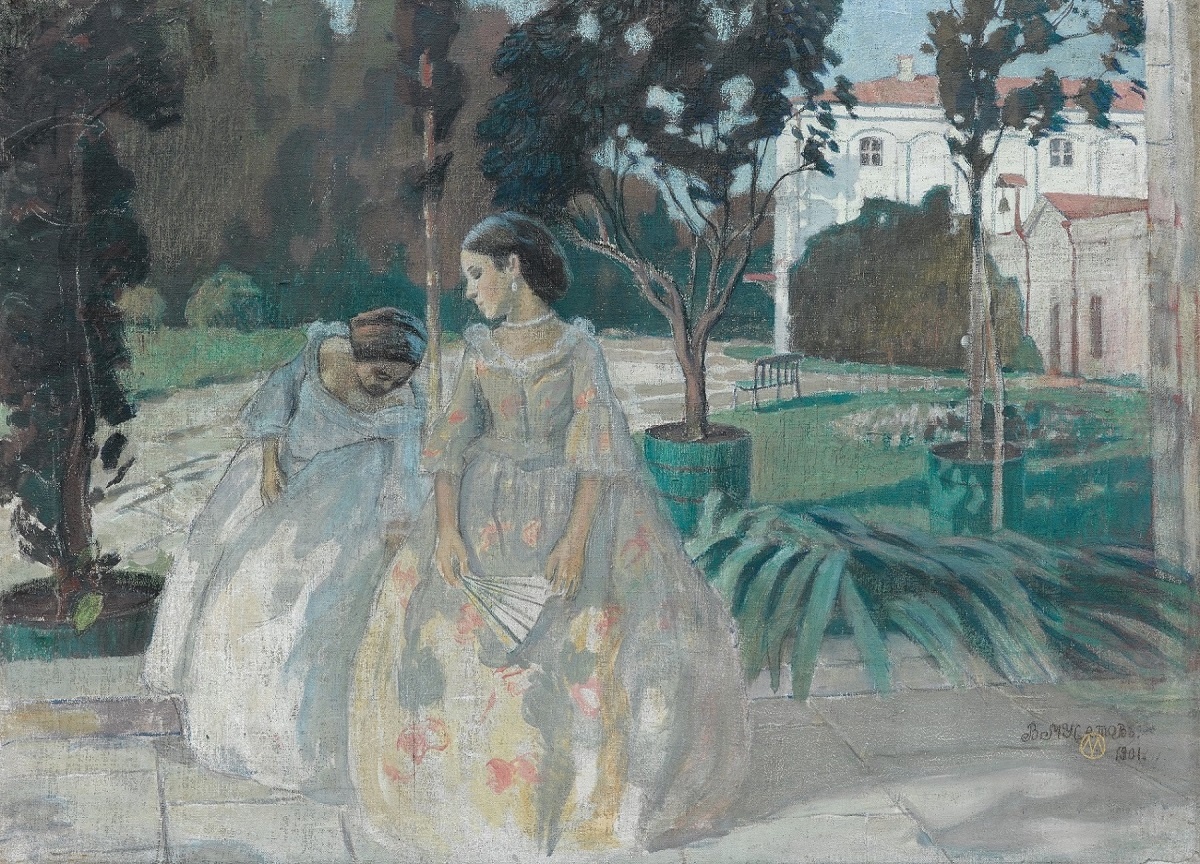 Гобелен. 1901. Художник — Виктор Борисов-Мусатов (1870–1905). Государственная Третьяковская галерея, Москва