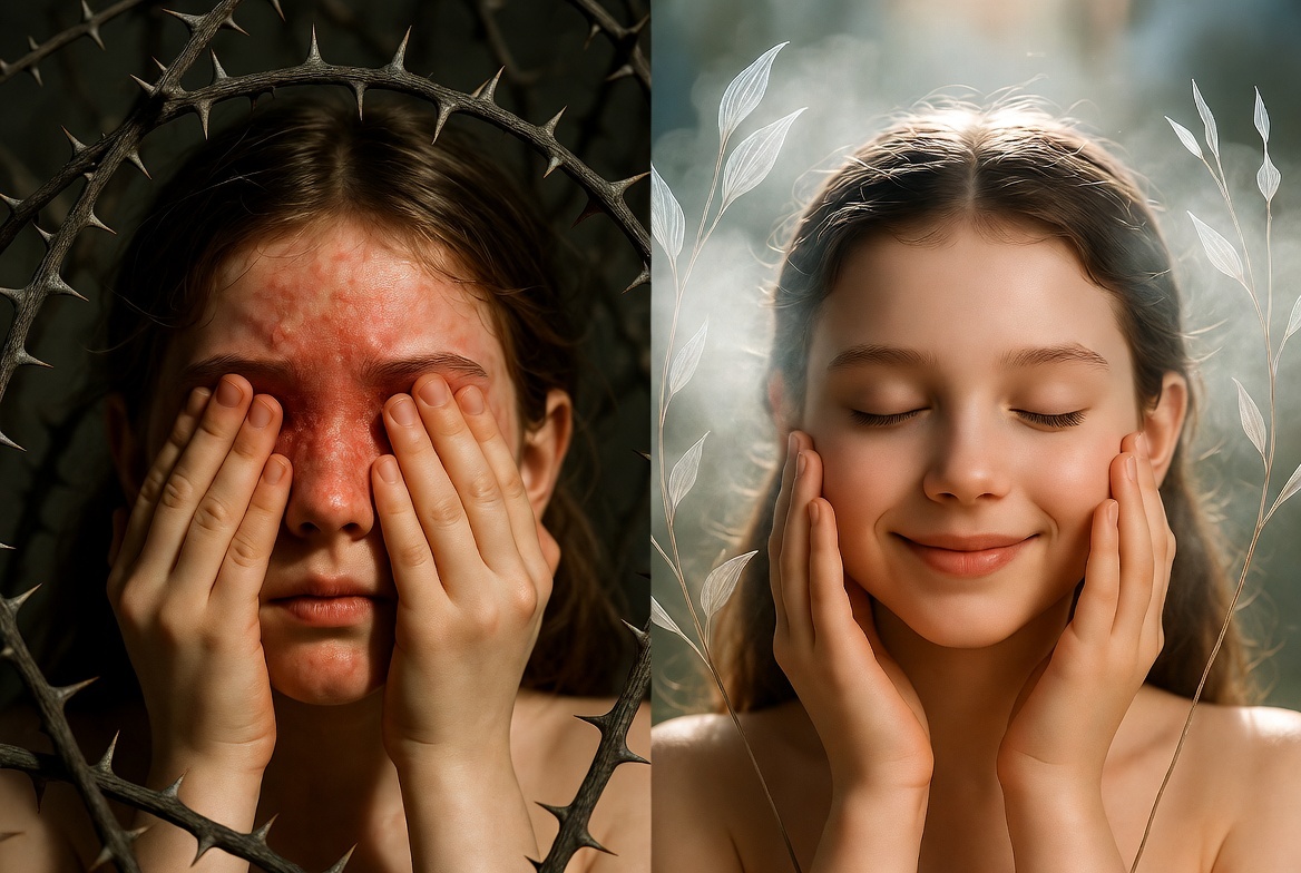 «Слева — пустыня в квартире. Справа — нормальная влажность. Разница заметна невооружённым глазом».