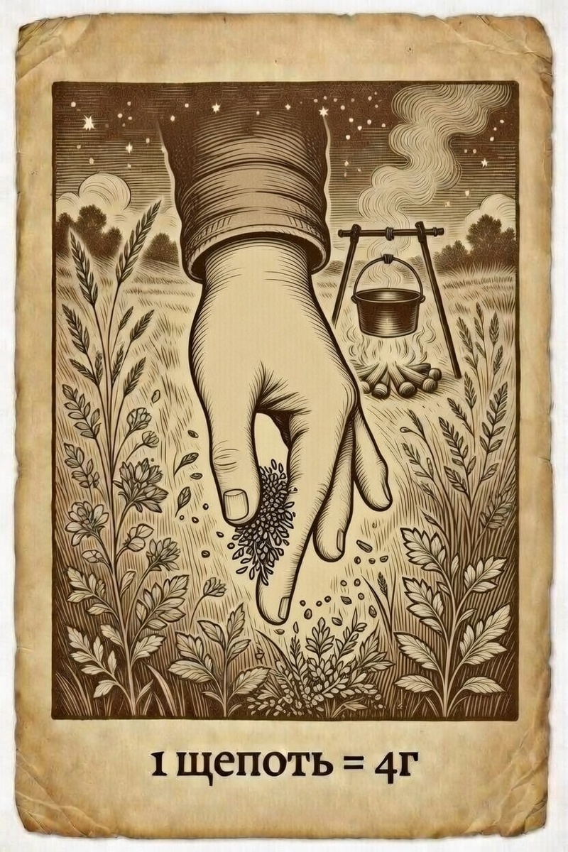 Меры веса трав