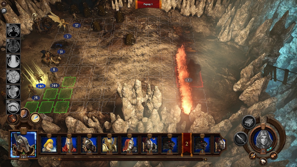 Чудища лишь переместились. Они не пошли в сторону моих войск! Скриншот из игры.