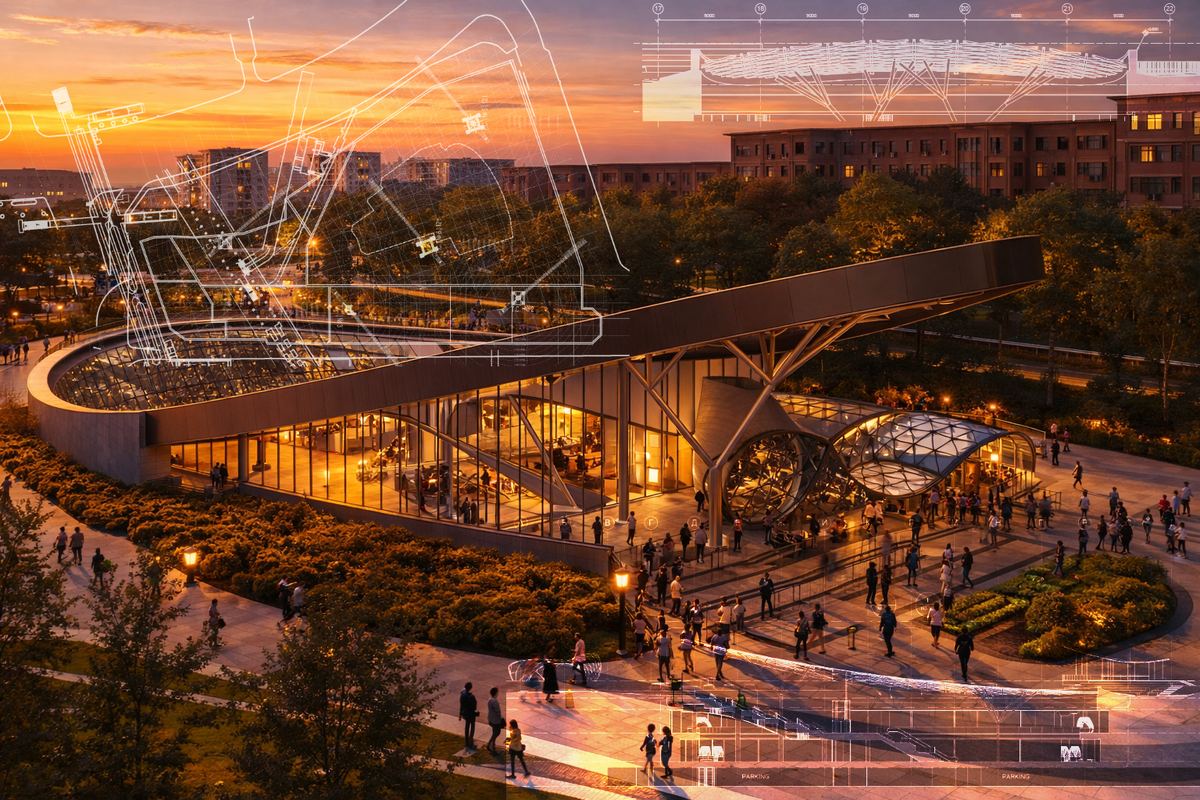 Коллаж портфолио ПКБ Либра. Разработка ППР. Павелецкая плаза.