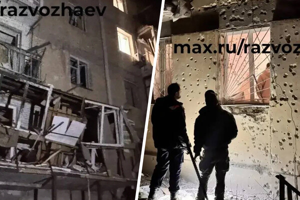 Многоквартирный дом в Севастополе, пострадавший от атаки БПЛА, 6 марта 2026 года / Михаил Развожаев/Telegram   📷