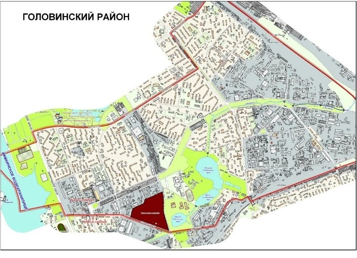 Наглядная схема района Москвы - Головинский. Образца 2020. То есть до массового демонтажа промзон. Хорошо видно где расположены компактно места проживания и места приложения труда. Это старый формат градостроительства. Формат исчезнувшей цивилизации.