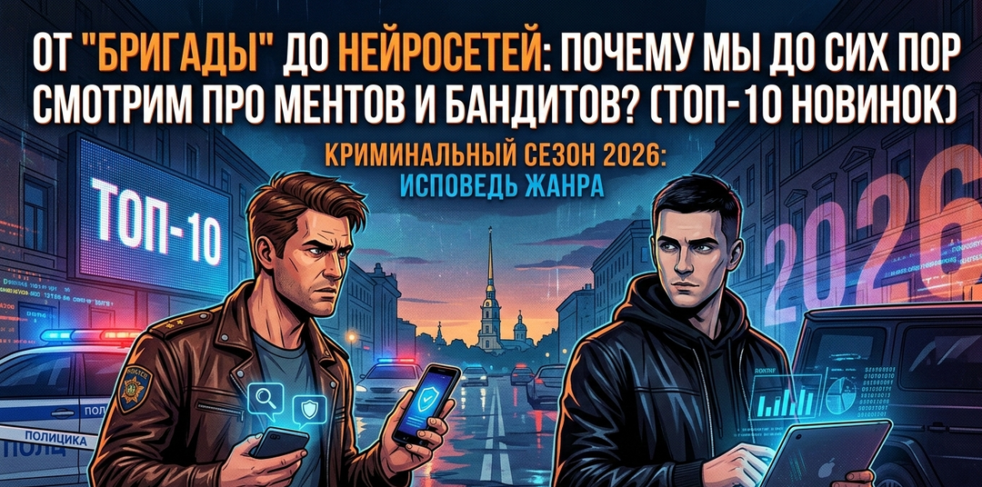 От "Бригады" до нейросетей: Почему мы до сих пор смотрим про ментов и бандитов? (Топ-10 новинок)