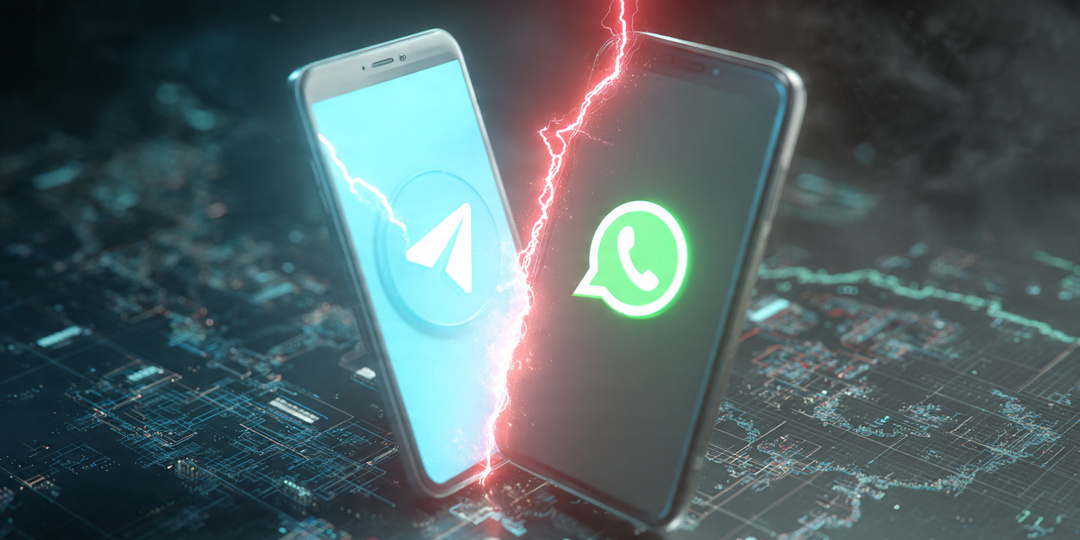 Telegram впервые обошёл WhatsApp в России