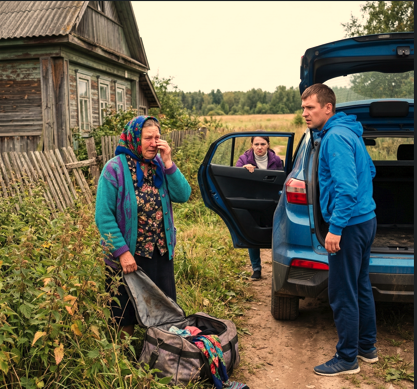 «Это твой подарок. Живи тут!» — сын высадил мать у заброшенного сарая. Он не знал, кто живет по соседству и уже идет на помощь