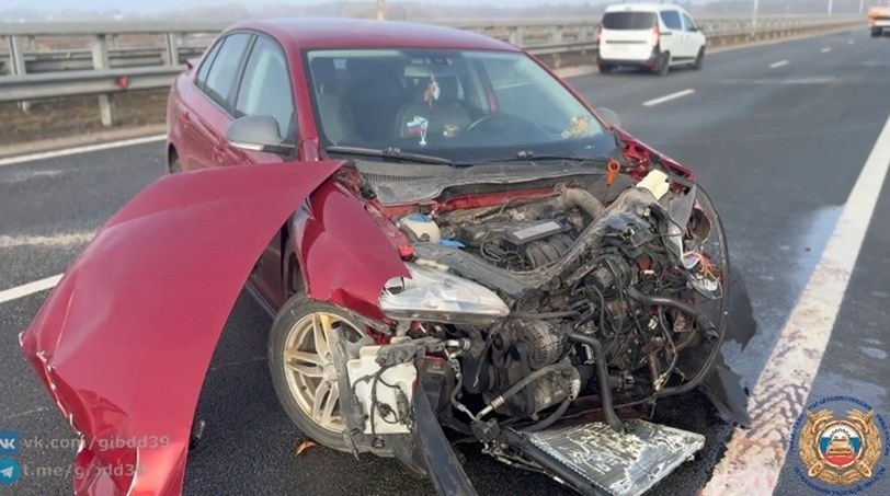 Массовое ДТП на Приморском полукольце Калининграда — 6 марта 2026 года Алексей Луньков  📷
