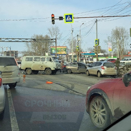 Фото с места ДТП.