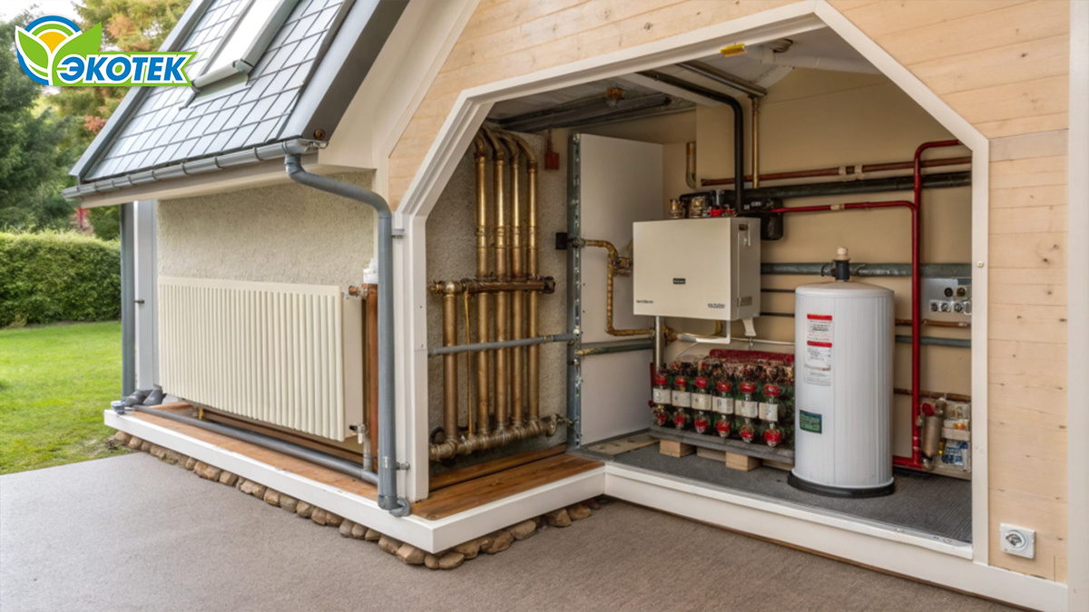 Как меньше платить за отопление в частном доме. Экотек