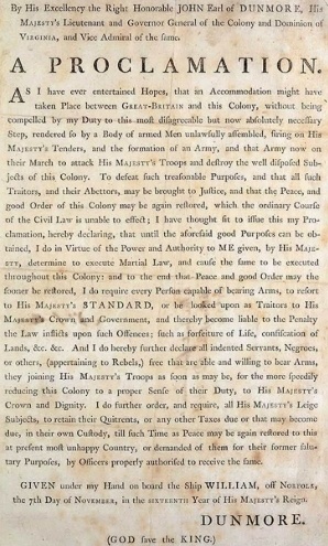 Прокламация Данмора.