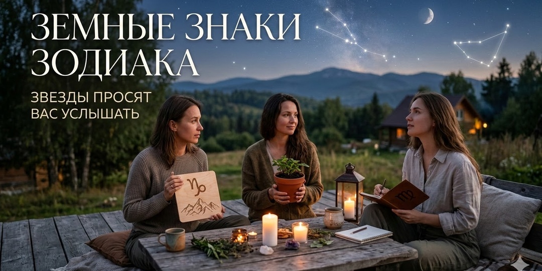 Земные знаки зодиака, звезды просят вас услышать
