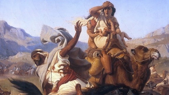     Орас Верне. Бегство (фрагмент) XIX в.