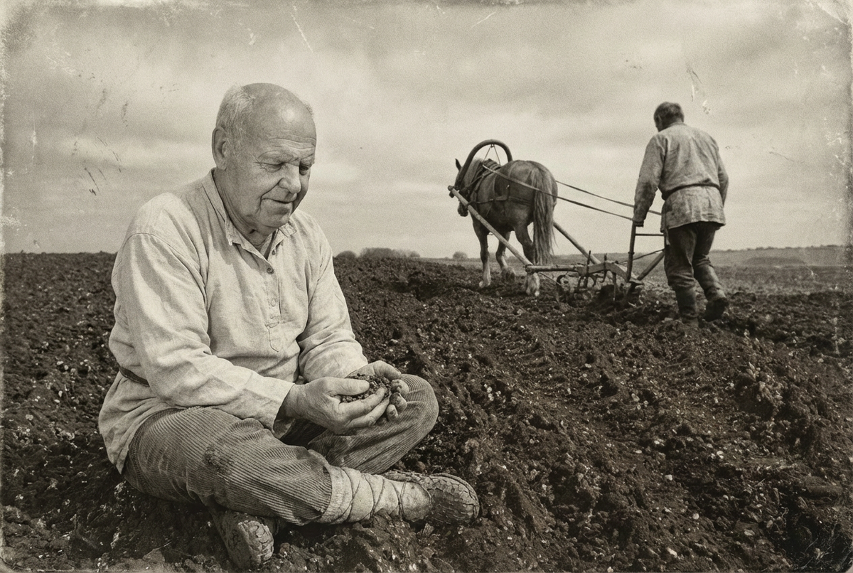 Суть метода проста: человек садился на борозду и оценивал ощущения