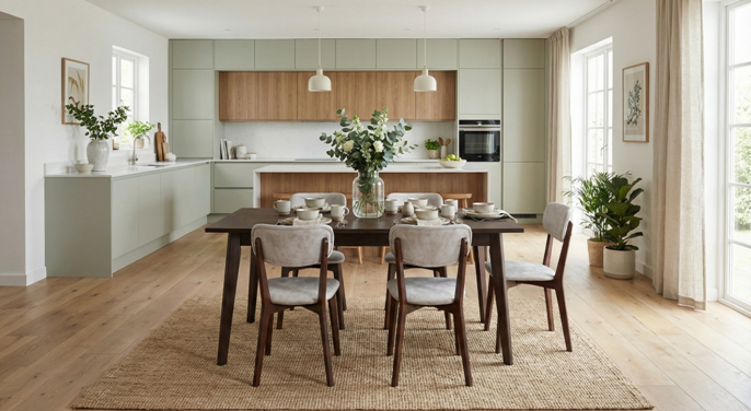 Правильная посадка начинается не с цвета обивки, а с пропорций: высоты стола, высоты сиденья и расстояния между ними.