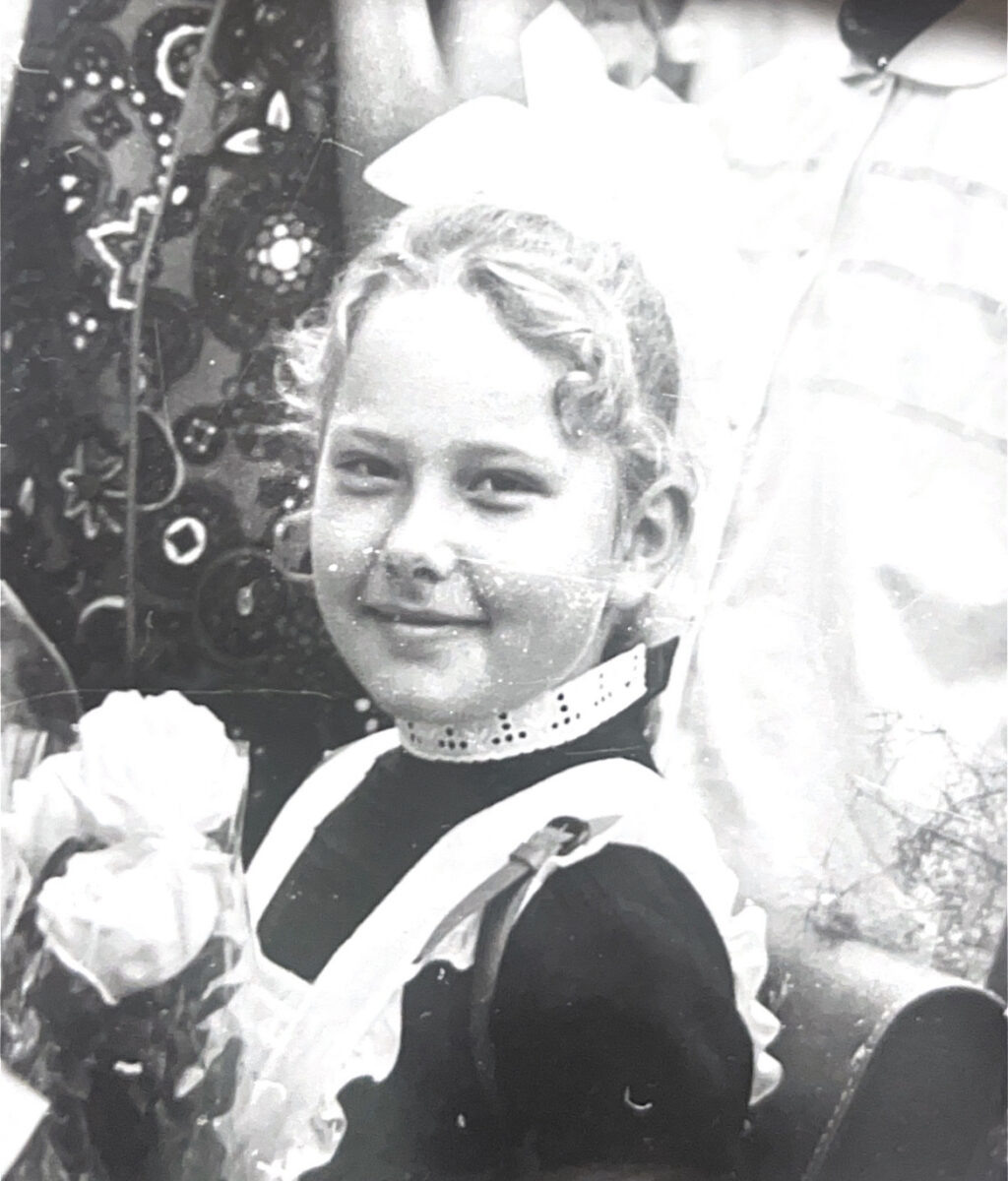 Арина Шарапова в детстве.