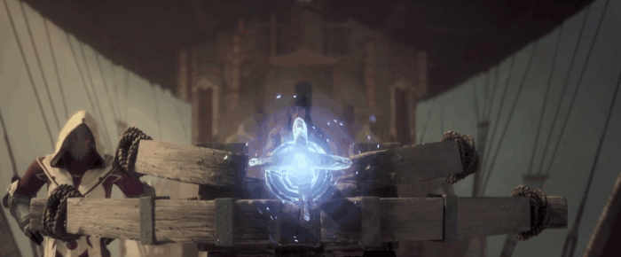 Gif картинка "Нападение инквизиции"