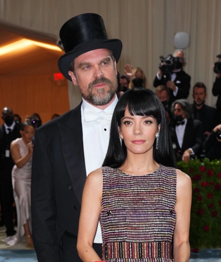 Лили Аллен и Дэвид Харбор на благотворительном балу Met Gala, 2022 г.📷

