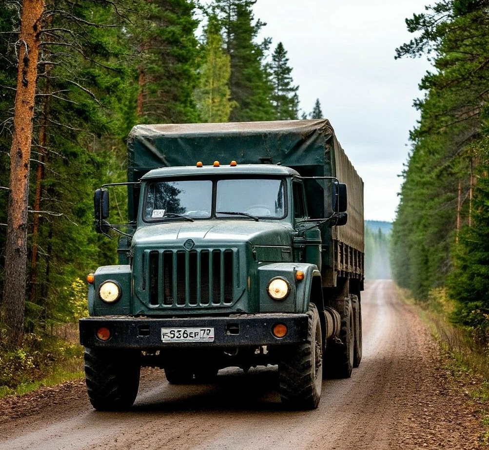 Поездка в по-настоящему дремучий лес возможна только на специальном транспорте - вроде грузовика Урал