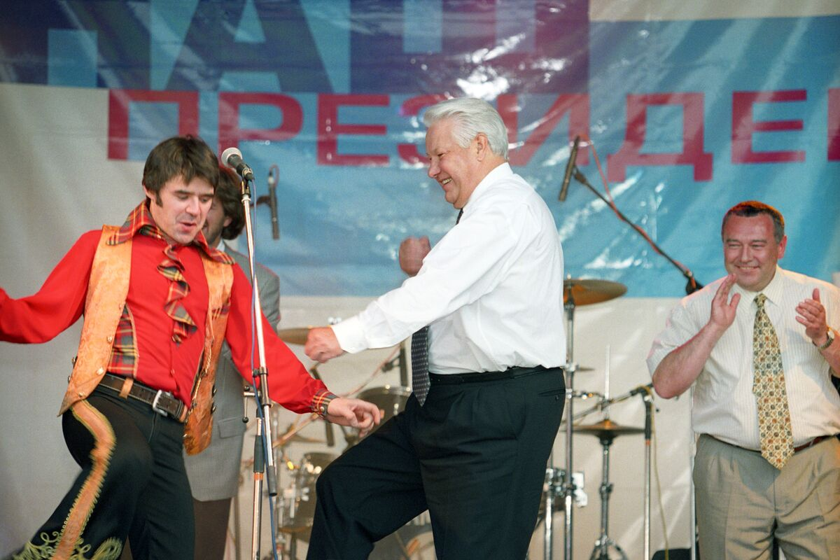 Евгений Осин и Борис Ельцин