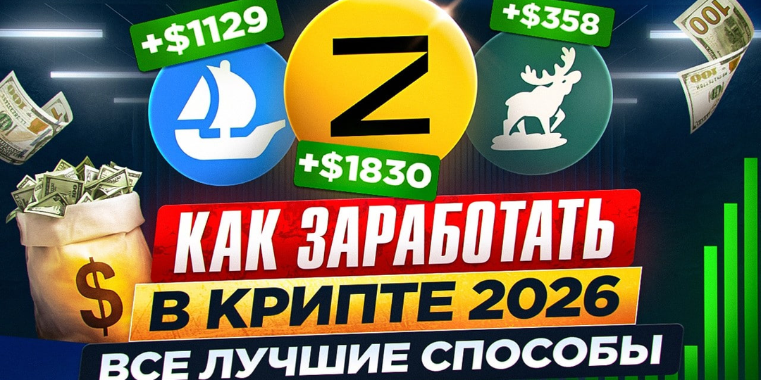 КАК ЗАРАБОТАТЬ на КРИПТЕ в 2026 году! ВСЕ СПОСОБЫ ЗАРАБОТКА