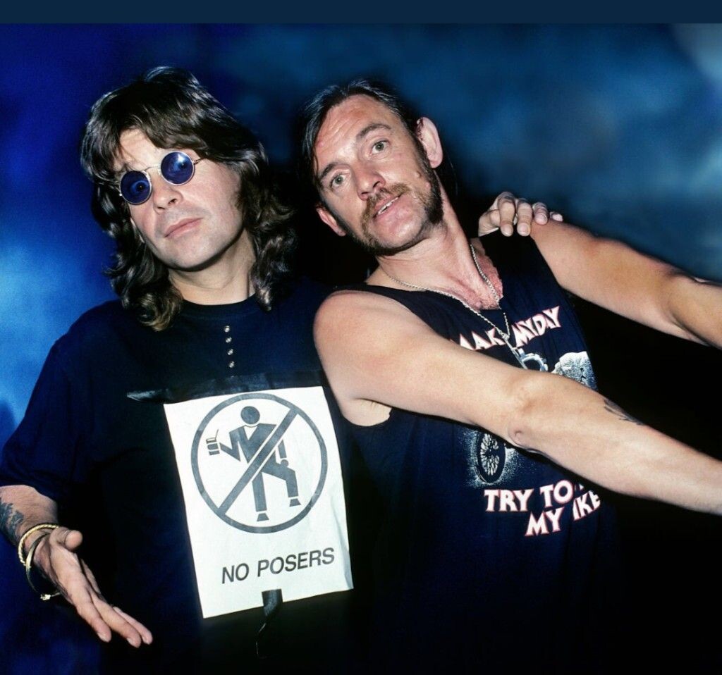 Оззи Осборн и Лемми в начале 90х. Фото из открытых источников.