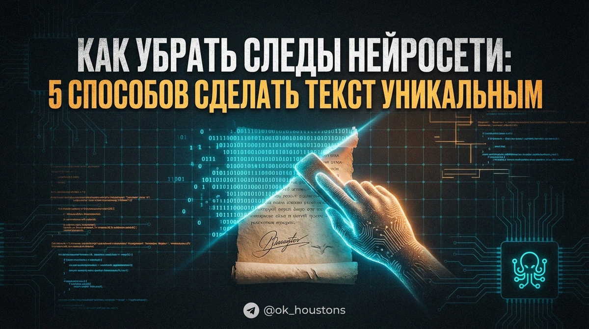 Нейросетевой контент, как очистить текст.