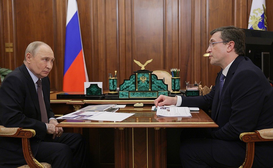    Глеб Никитин доложил Путину о развитии туризма в регионе