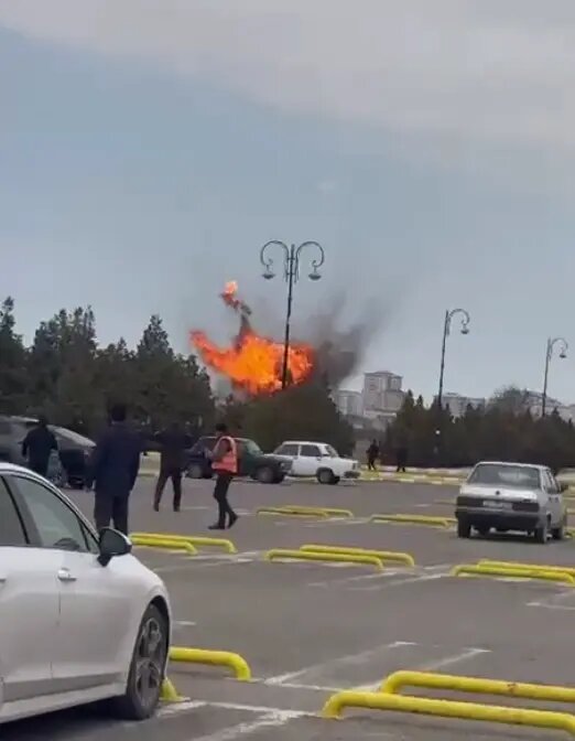    Атака БПЛА в Нахичевани 5 марта. Фото: скриншот видео из соцсетей