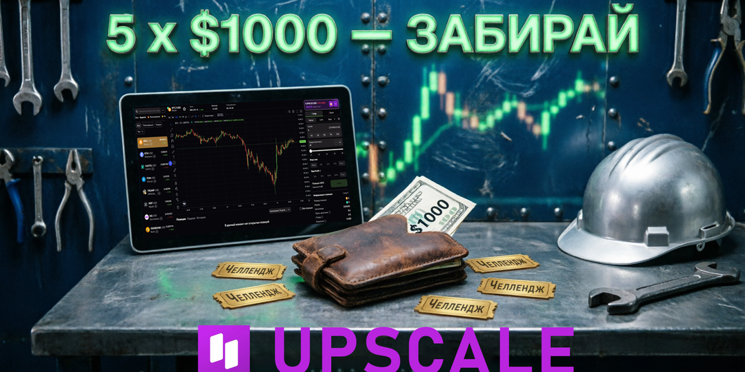 Upscale: Раздаю 5 челленджей по $1000. Бесплатно.