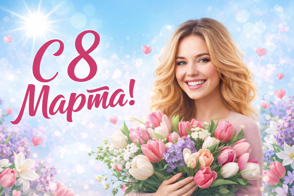 Поздравление с 8 марта | Мастер холода