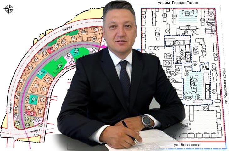    Фото официальной страницы Андрея Ременникова в соцсети, и планировка участков из документов Горсовета Уфы