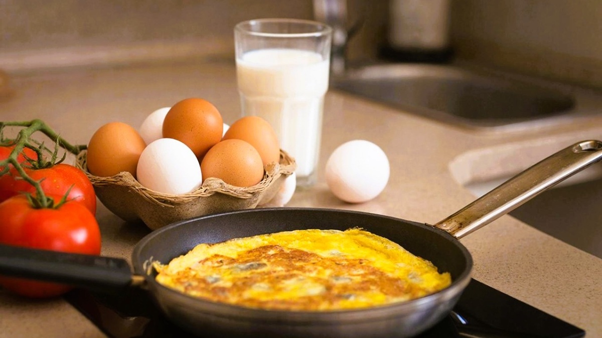 Идеальный завтрак готовим легко и просто. Омлет на завтрак.