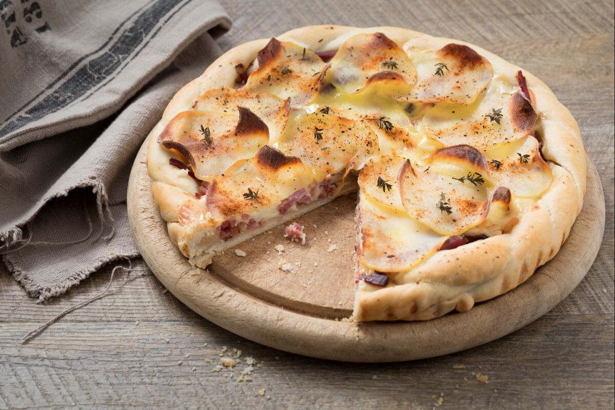 слоёный пирог с начинкой