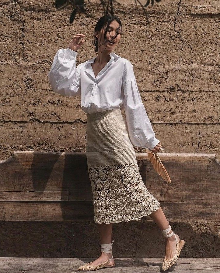 юбка крючком