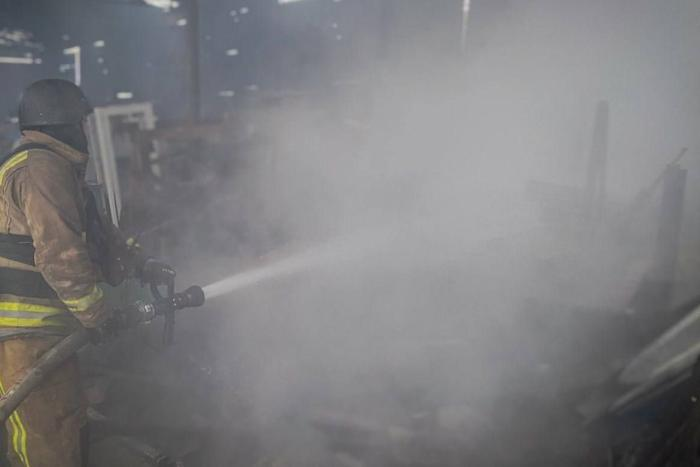 Последствия ударов Гераней по железнодорожному депо в Тростянце Сумской области, источник Телеграм-канал Хроники Гераней