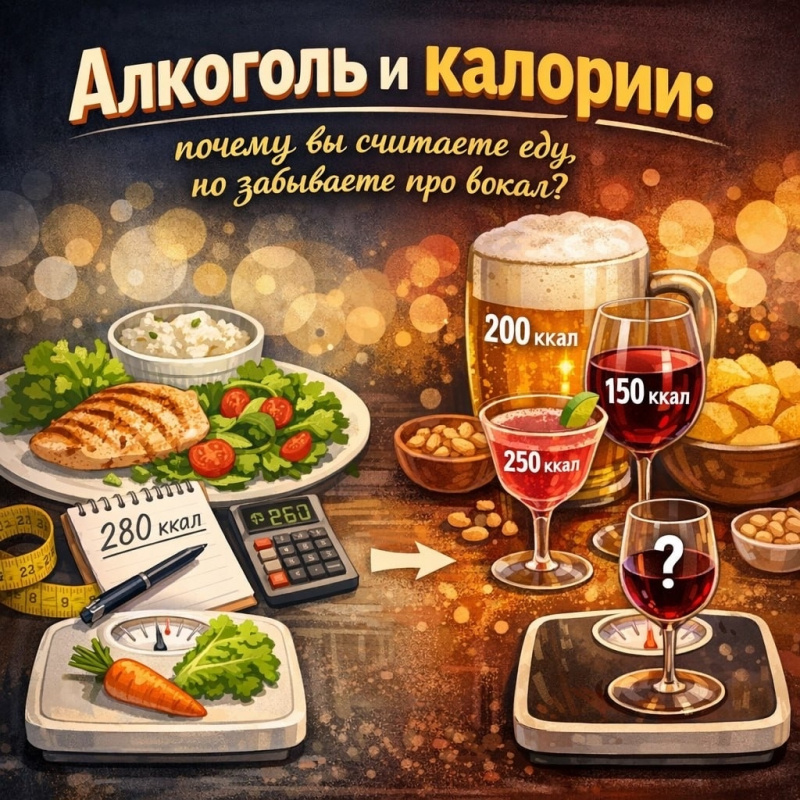    Почему алкоголь сводит на нет любую диетуИрина Меркова