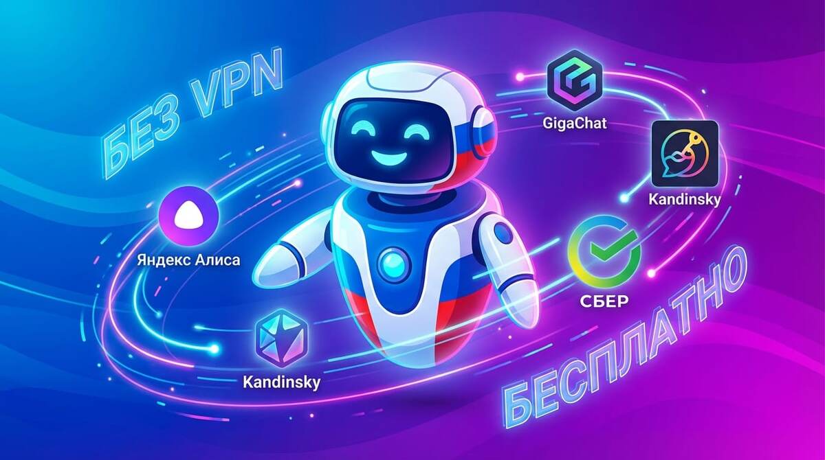 Месяц работал только с российскими нейросетями вместо ChatGPT. Результат удивил. Вот 7 сервисов БЕЗ VPN которые работают прямо сейчас (и большинство бесплатные).