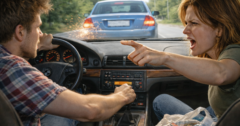 – Вы получите ровно столько, прямо сейчас, наличными, если догоните ту тачку и как следует, от души, поддадите ему в задний бампер!