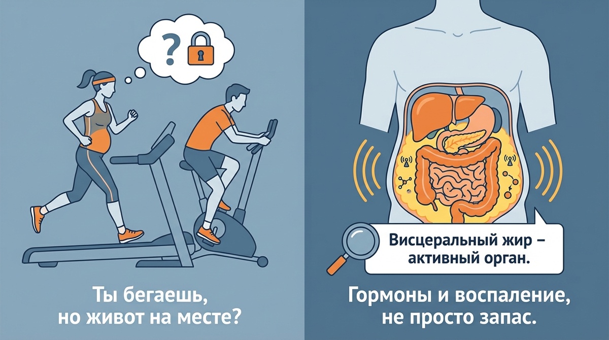 Почему не уходит висцеральный жир?