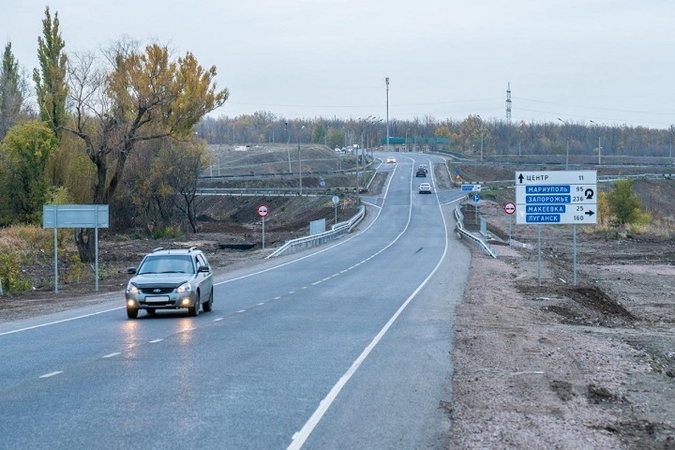    Доля качественных дорог в ДНР выросла до почти 40% с 2022 года. Фото: ГК «Автодор»