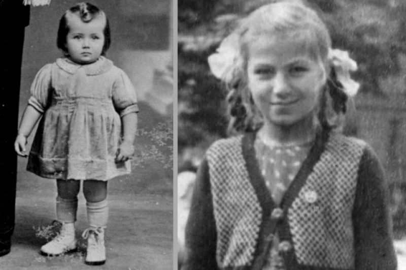 Юная Эдита в детстве 