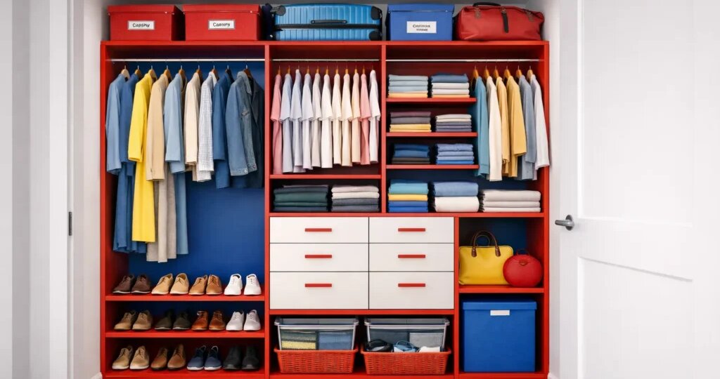 Как сделать гардеробную из кладовки