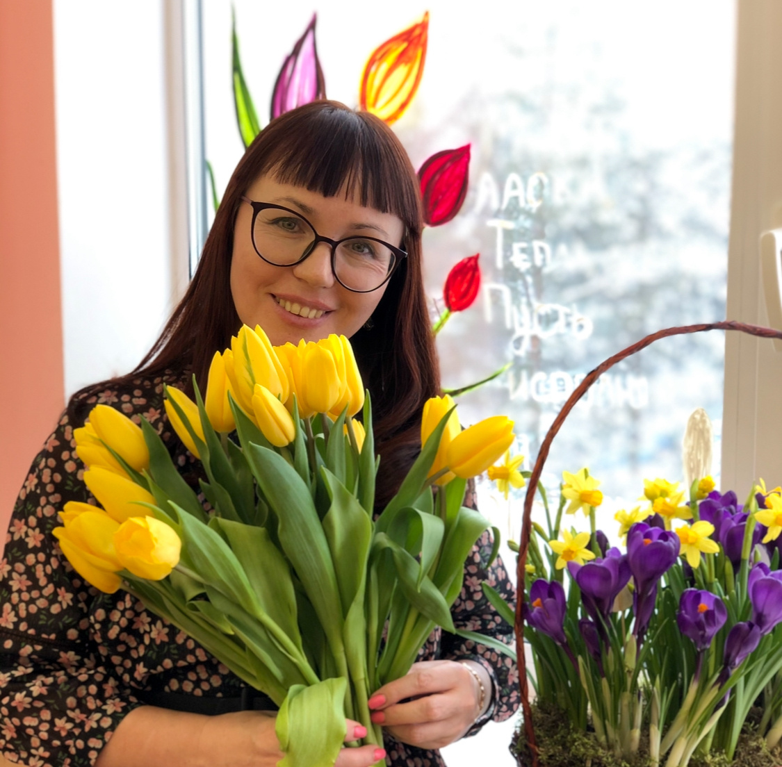 С 8-Марта. Тюльпаны и крокусы.