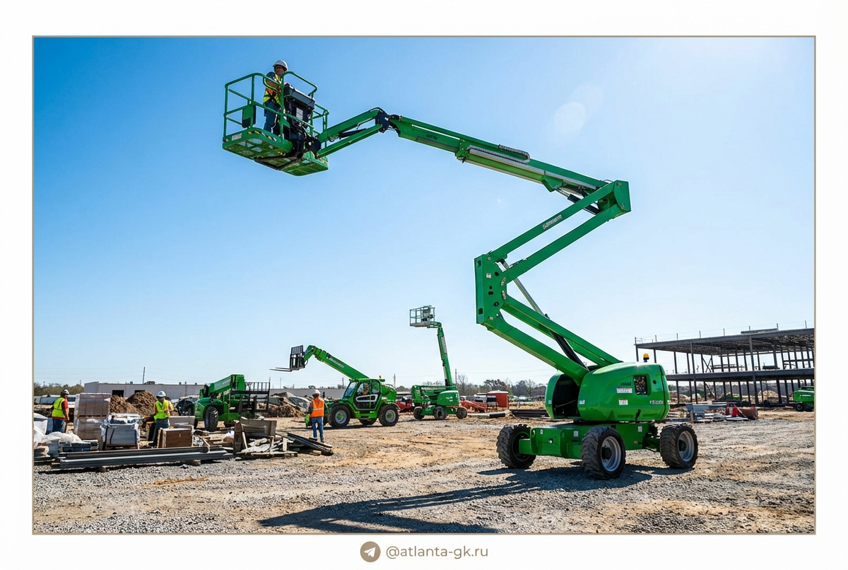    Аренда коленчатых подъемников для различных решений Atlanta-gk