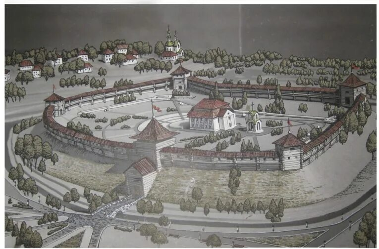 Детинец Владимира-Волынского, современная реконструкция.